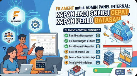 Filament untuk Admin Panel Internal: Kapan Jadi Solusi Cepat, Kapan Perlu Batasan