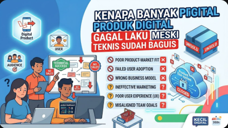 Kenapa Banyak Produk Digital Gagal Laku Meski Secara Teknis Sudah Bagus